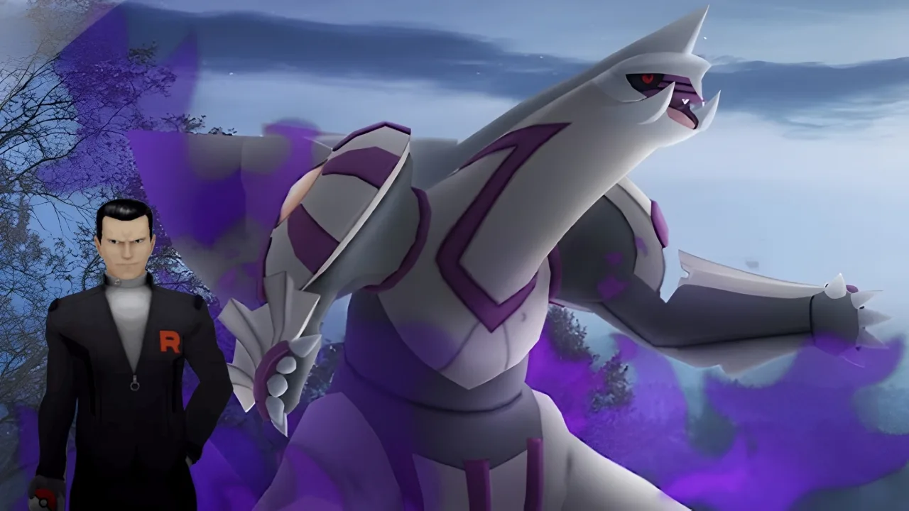 Team GO Rocket and Giovanni return Shadow Palkia